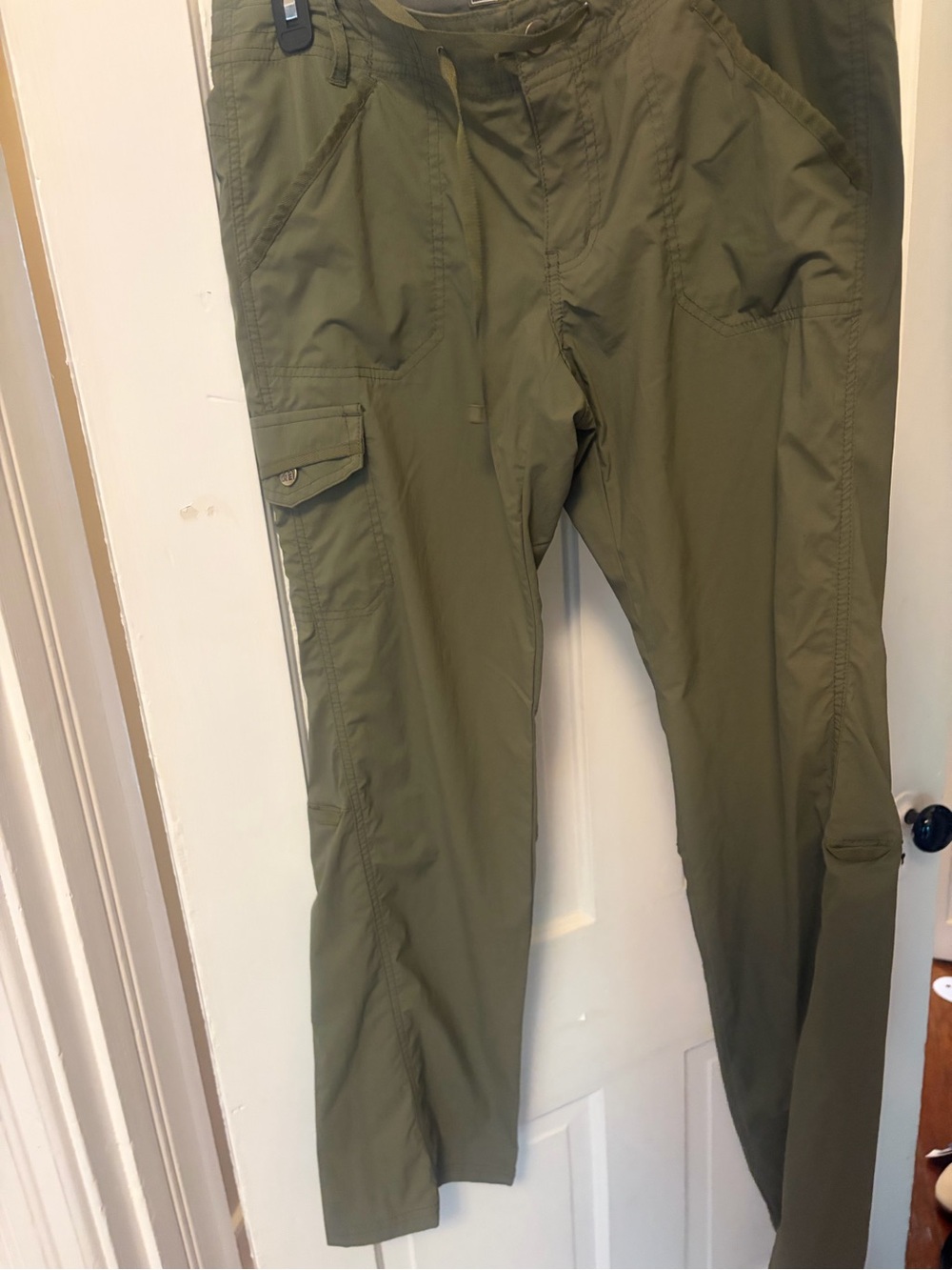 Women’s REI Olive Green Cargo Hiking Pants - Lightweight Utility Style